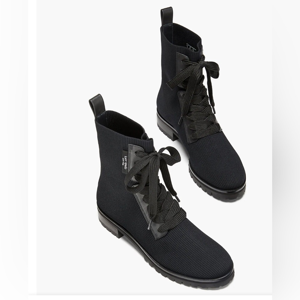 Kate Spade Merigue Black Lace Boots